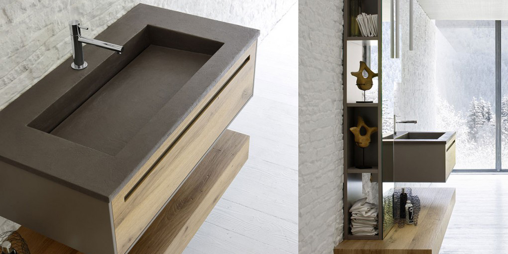 Комплект мебели для ванной Sky 160 Arbi Sky Antique Oak Collection Skynews - Вид №1