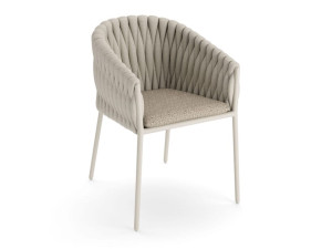 Тканевый садовый стул с подлокотниками