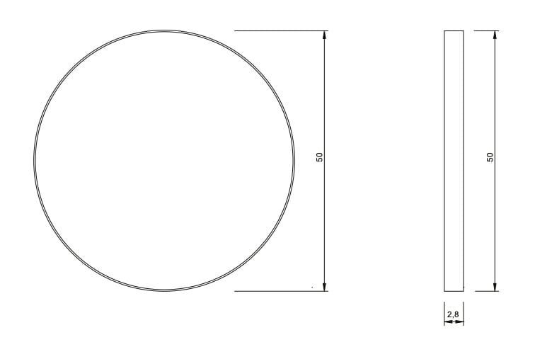Круглое настенное зеркало для ванной комнаты Nic Pastille ARCH-00017680 - Вид №2