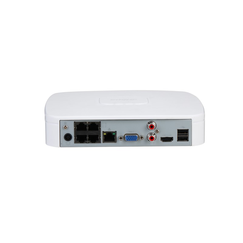 DHI-NVR2104-P-I_LI32111CT00 4-канальный ip-видеорегистратор с poe, входящий поток до 80мбит/с; сжатие: h.265+ h.265 h.264+ h.264 mjpeg; разрешение записи до 12мп; накопители: 1 sata iii до 6тбайт; воспроизведение: 4кн@1080p 1кн@8мп; видеовыходы: 1 hdmi 1 Santreyd  - Вид №2