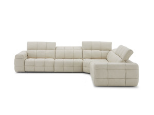 Кожаный угловой диван с электроприводом