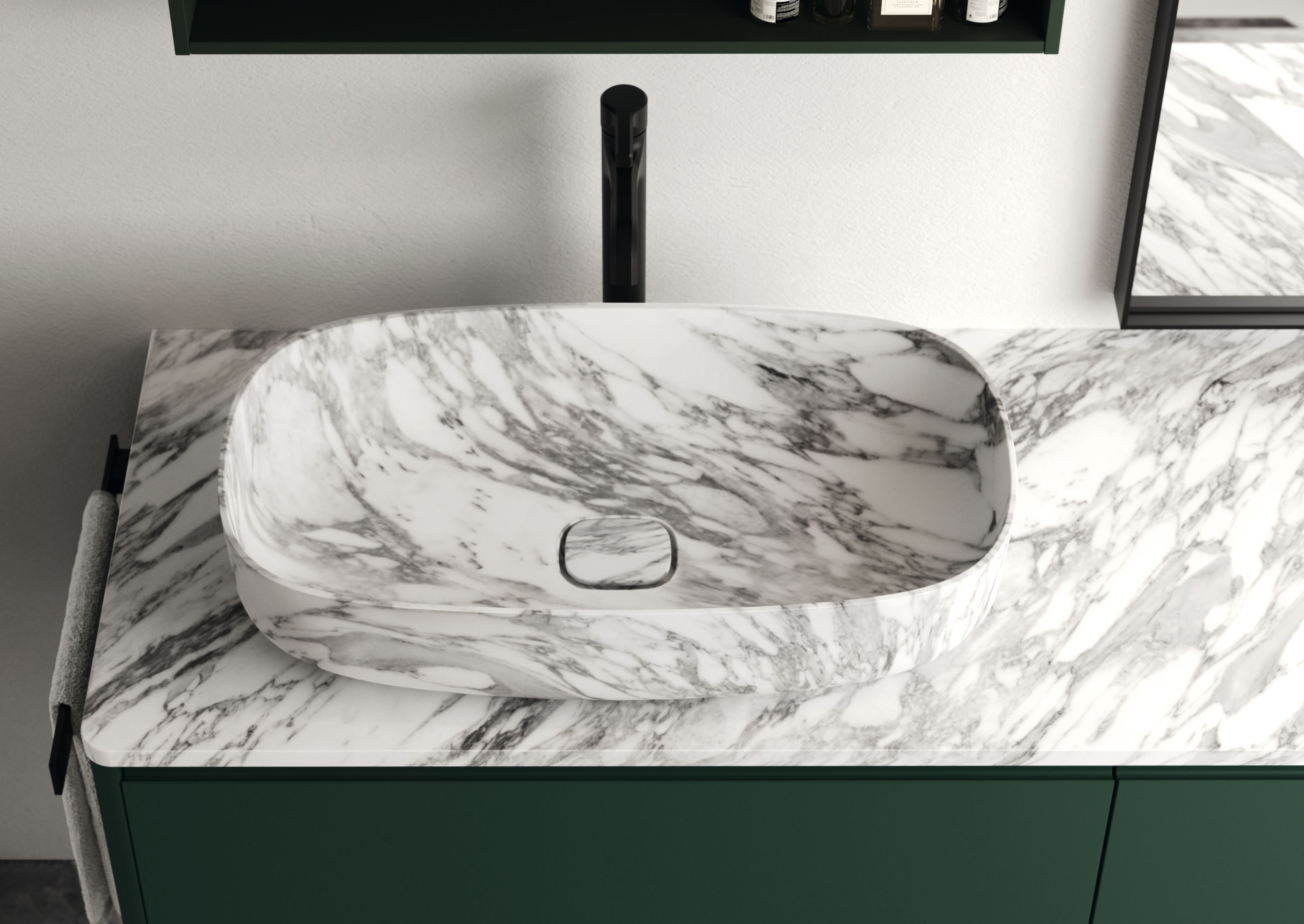 Подвесной туалетный столик с зеркалом Ideagroup Seventy Form ARCH-00099973