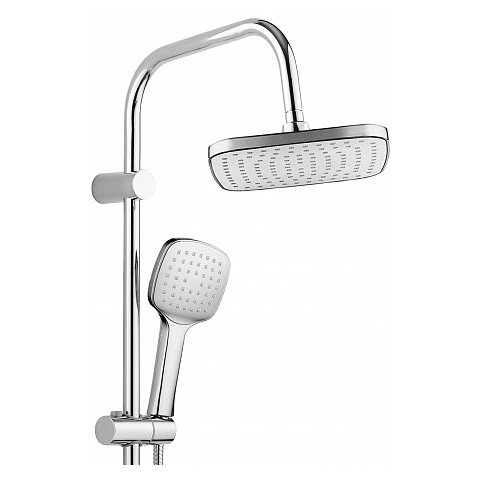 Orange Plito M16-933cr Душевая система в комплекте: смеситель для ванны с изливом; Белый sun-id-1516871 - Вид №2