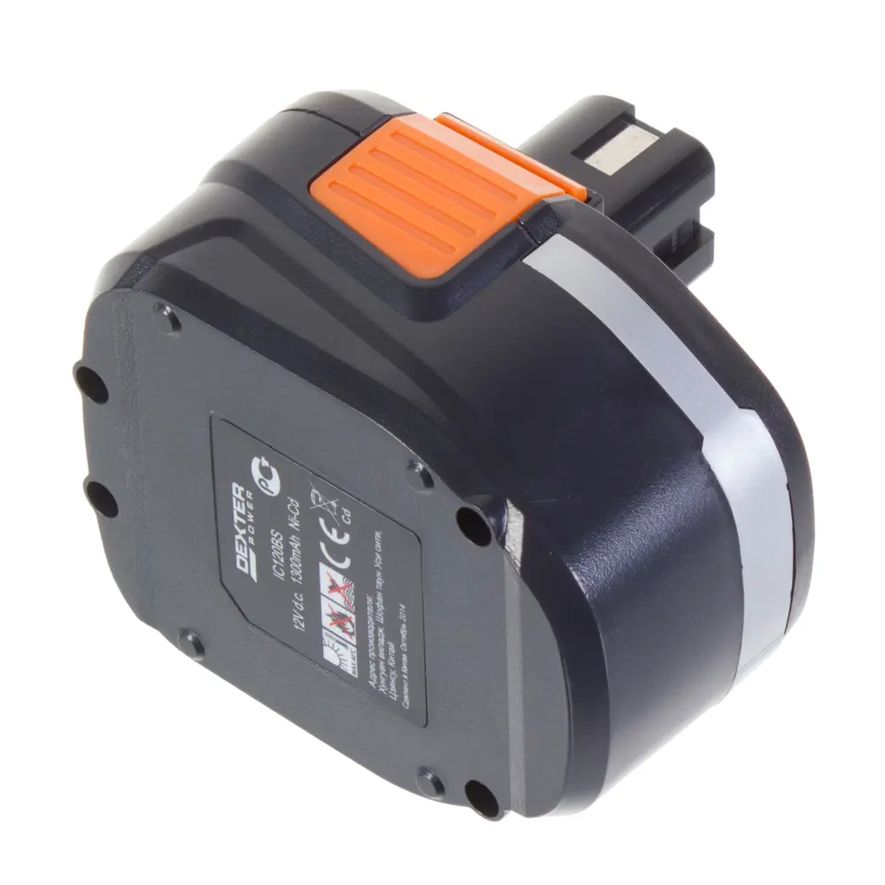 Аккумулятор Dexter 1.3 Ач Ni-Cd 12 В, для аккумуляторного инструмента DEXTER POWER STLM-2086434 - Вид №1