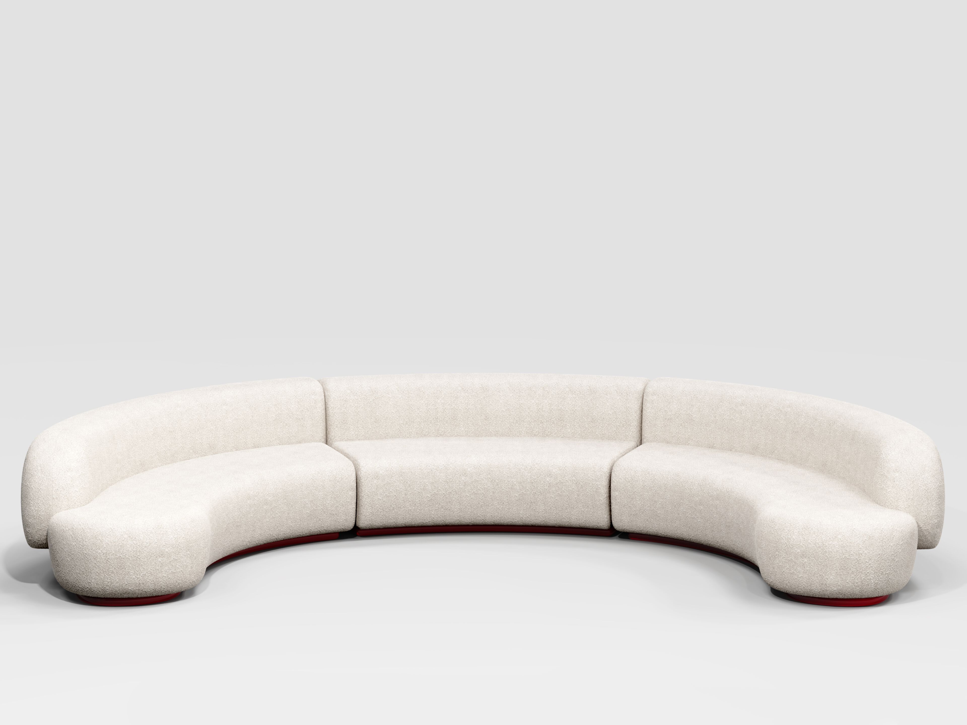 Модульный изогнутый диван из ткани Secolo YAMATA ARCH-00001829 - Вид №4