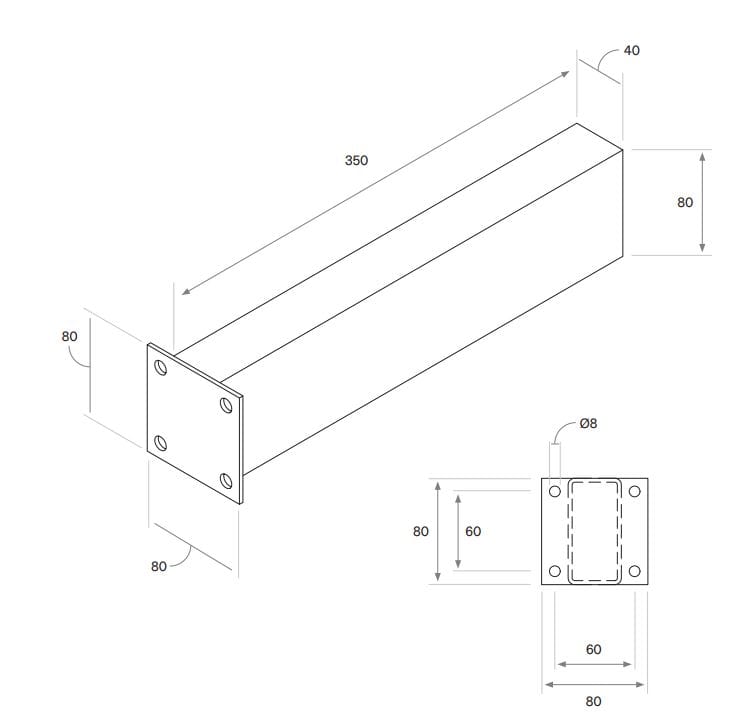 Одиночный подвесной прямоугольный умывальник COCOON Maison ARCH-00110450 - Вид №16