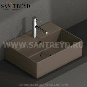 IN046CS Подвесная раковина настенная прямоугольная Ceramica Globo T-EDGE