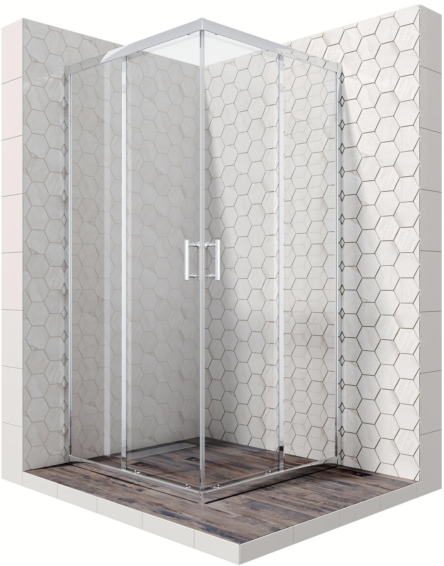 Душевое ограждение Ambassador Kingston 14011102 (900x900x2000), 1 место 