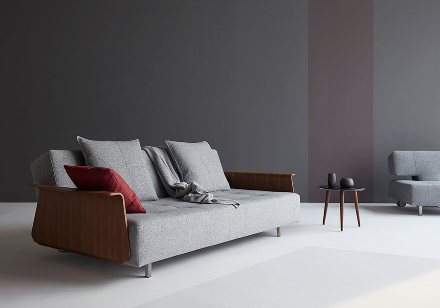 Диван Long Horn Excess с подушками Istyle Deluxe, стальными ножками, колесиками и подлокотниками, гр Innovation Living LONGHORNS1 - Вид №1