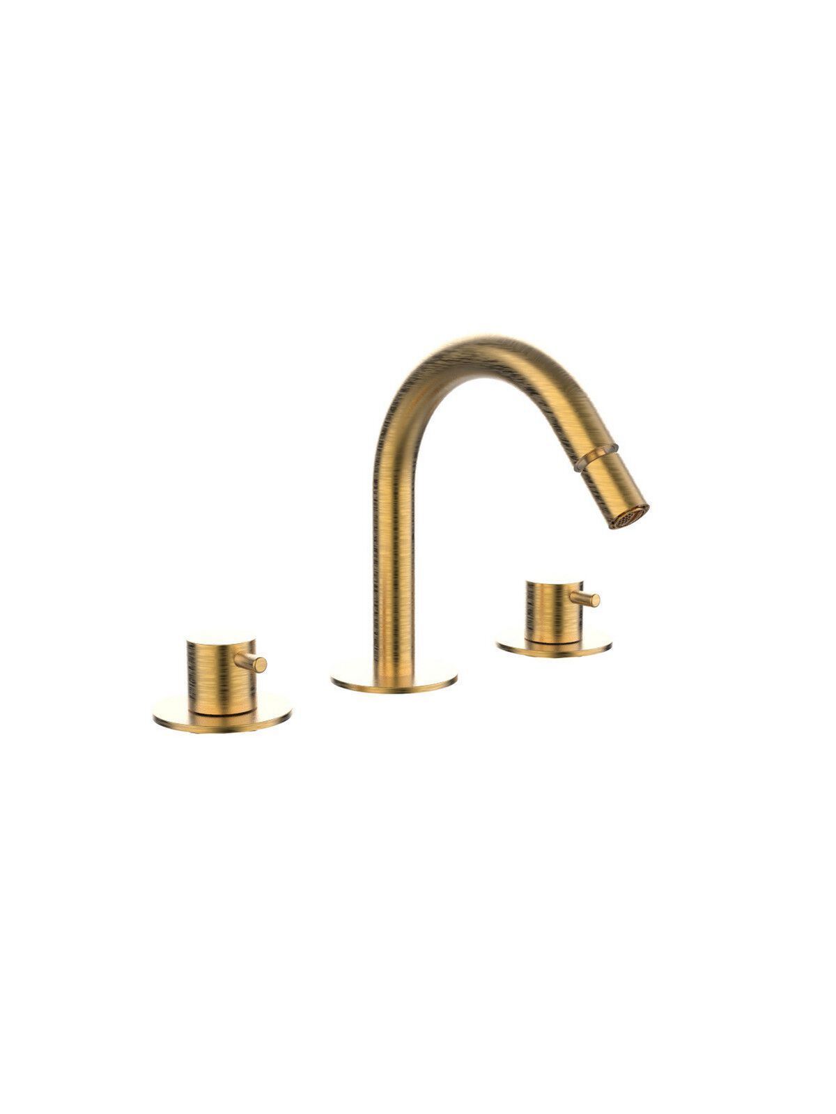 Смеситель для биде с 3 отверстиями для пола с отдельными розетками Rubinetterie Frattini Pepe XL ARCH-00131328 - Вид №16