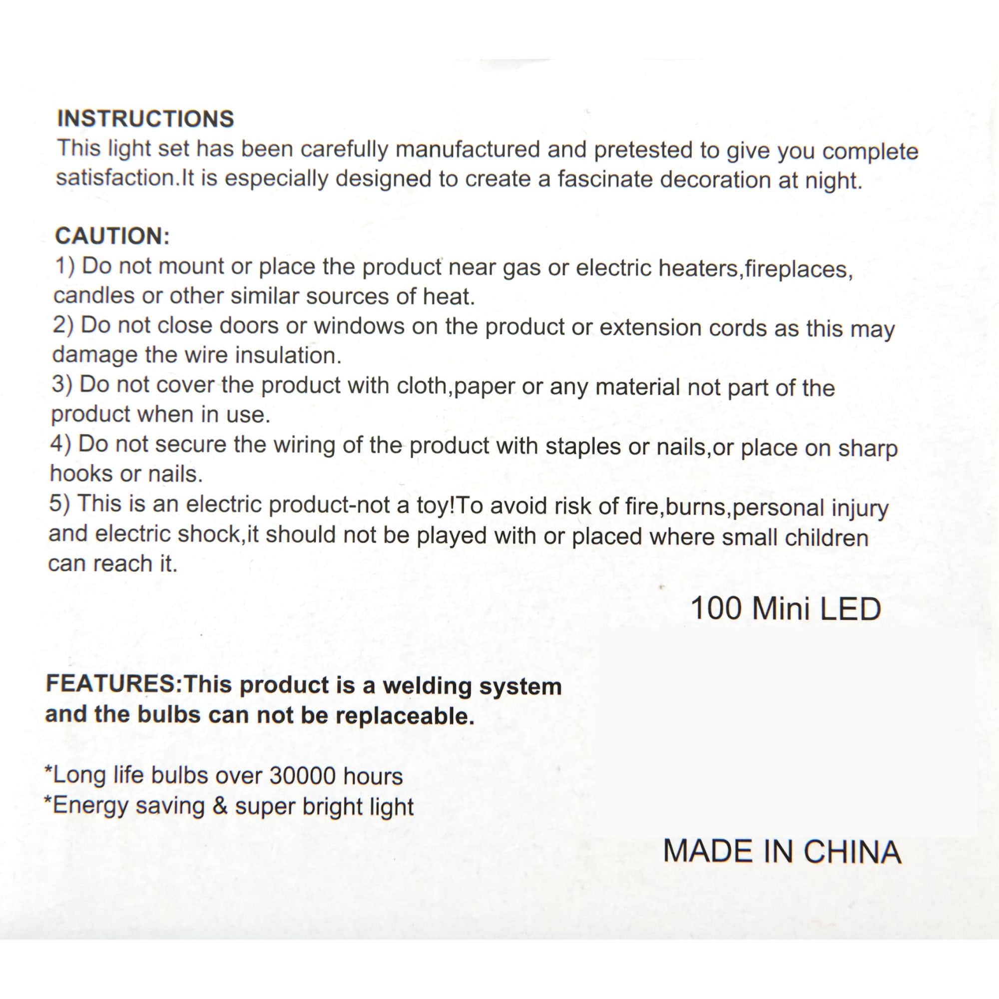 82410352 Электрогирлянда комнатная «Роса» 10 м 100 LED красный на батарейках Santreyd  - Вид №4