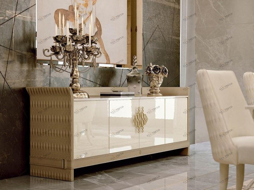 Turri Буфет из лакированной древесины с распашными дверцами Numero tre sun-id-1436870