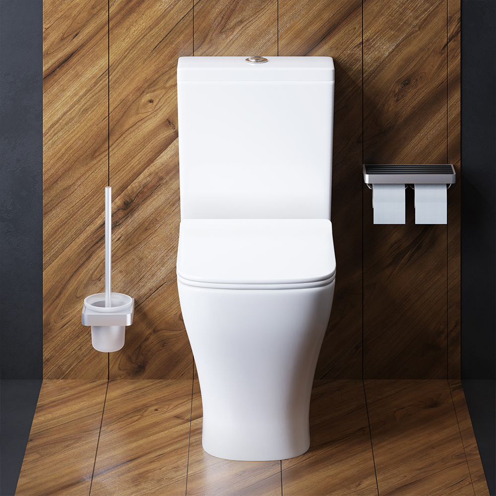 DX78C8600SC унитаз-компакт безободковый с сиденьем микролифт Damixa Titan - Вид №2