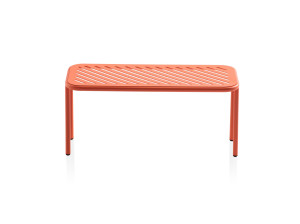 Прямоугольный низкий садовый столик