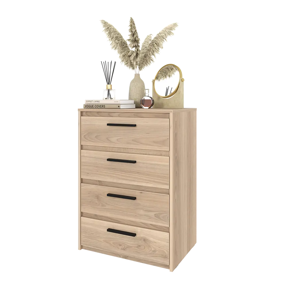 Комод Лион 4 ящика 60x84x41,7 см ЛДСП цвет дуб комано Santreyd STLM-2009974 - Вид №9