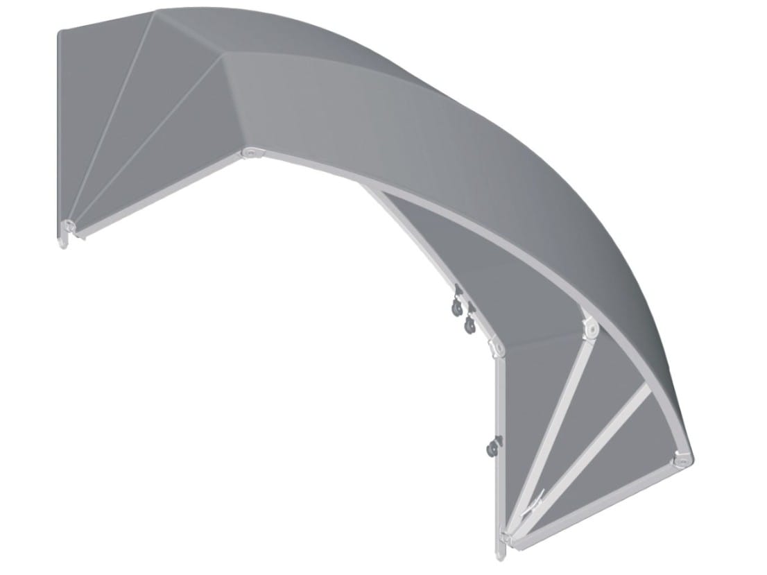 Навес с алюминиевой рамой Mv Line фиксированные и подвижные капоты ARCH-00041155 - Вид №2