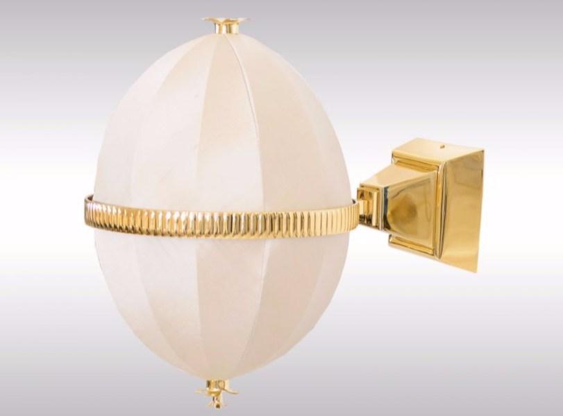 Woka Lamps Vienna Настенный светильник из шелка и латуни sun-id-1465709 - Вид №1