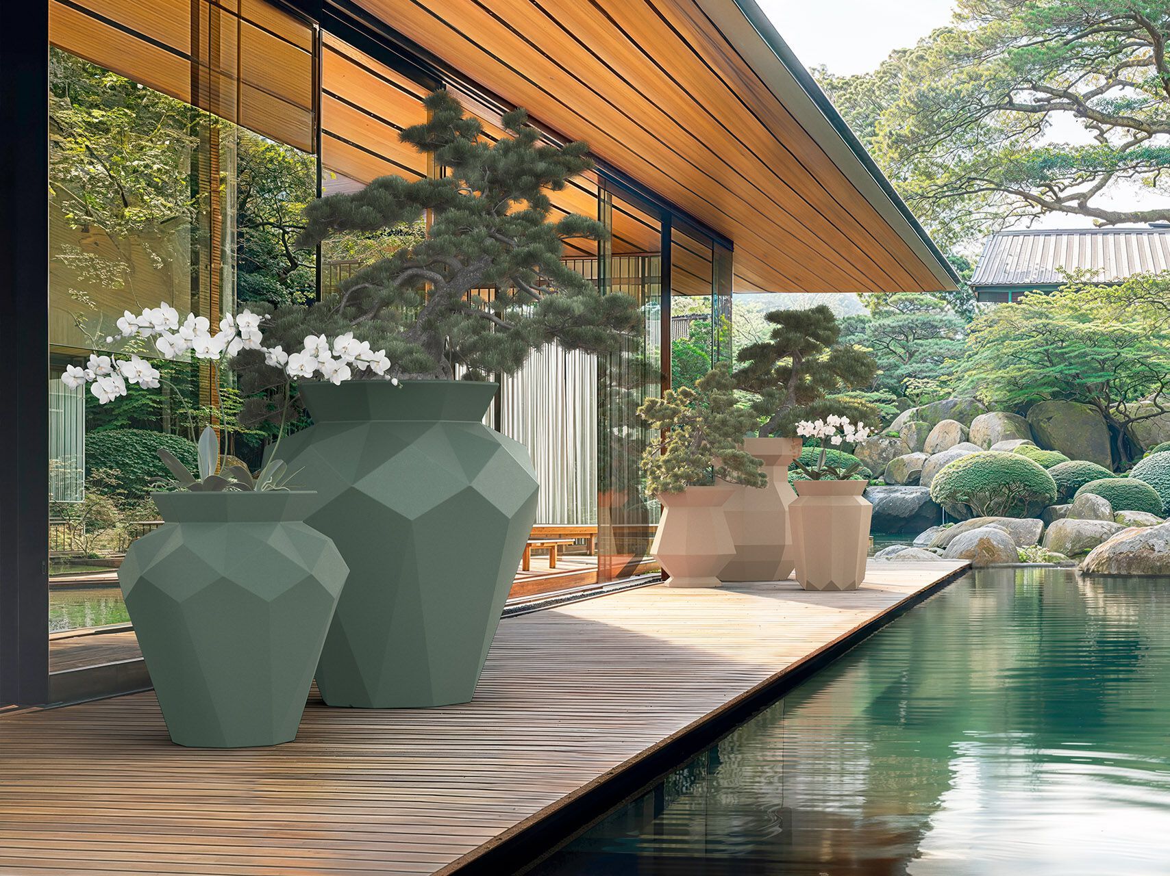 Садовый горшок Vondom оригами ARCH-00092421 - Вид №3