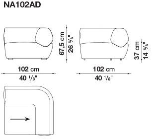 B&B Italia Модульный тканевый диван sun-id-1365656 - Вид №13