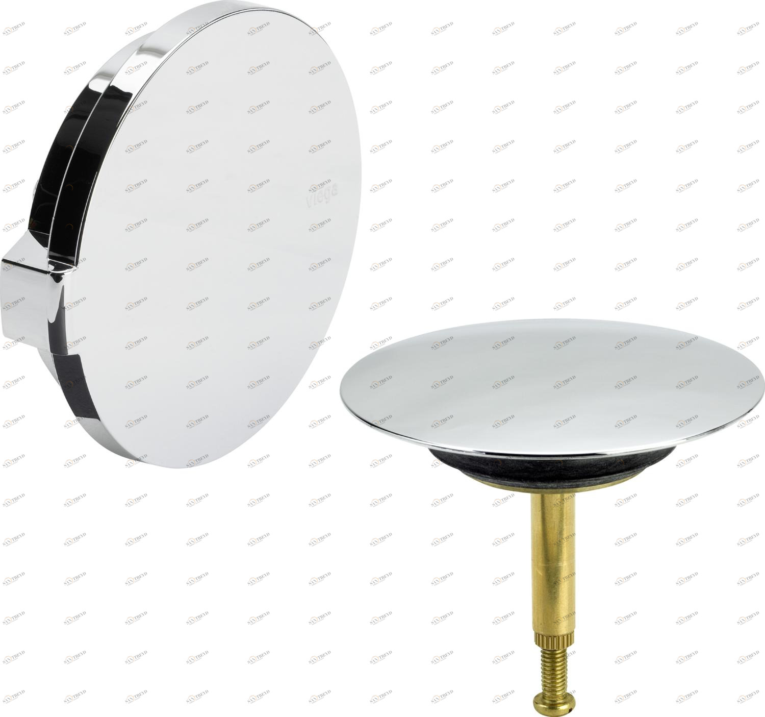 Канализационная арматура  Сифоны для ванн и душевых поддонов  Multiplex VIEGA 735 883 Модель 6162.01 Santreyd 