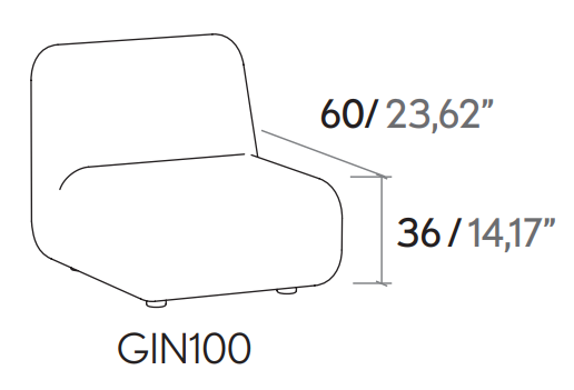 089172 Кресло GIN (ref. GIN100) Punt Mobles Gin Santreyd - Вид №1