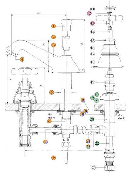 608920JJ18 Смеситель Bandini Old England Santreyd - Вид №3