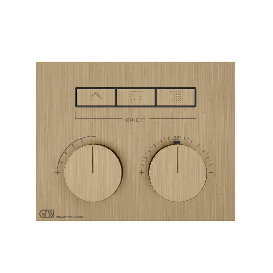 Смеситель для душа 63006 726 Gessi Hi-fi ТЕПЛАЯ БРОНЗА BR. PVD 63006726