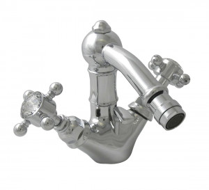 1434 ** 93 Смеситель для биде на одно отверстие с поворотным изливом Nicolazzi Series Half Dome Crystal