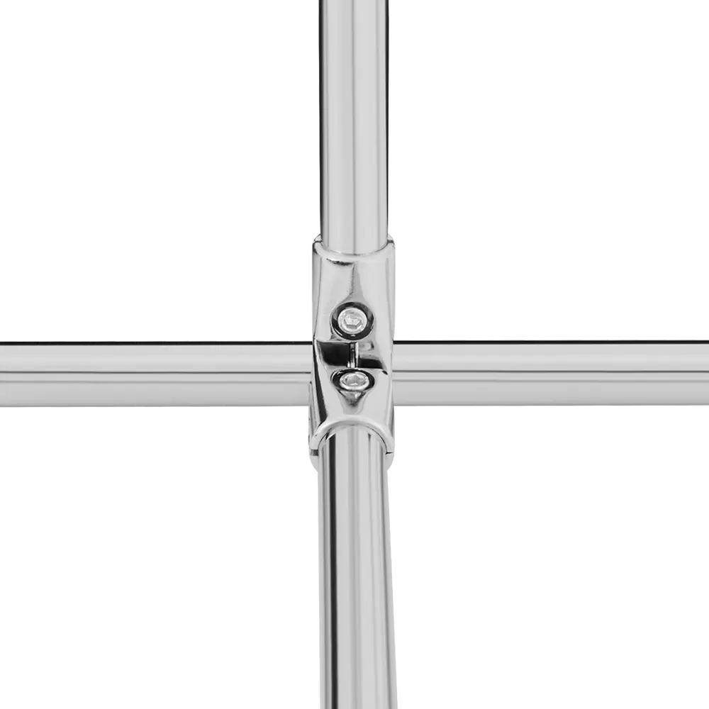 Соединитель 3-х труб угловой регулируемый, цвет хром PALLADIUM STLM-2087049 - Вид №3