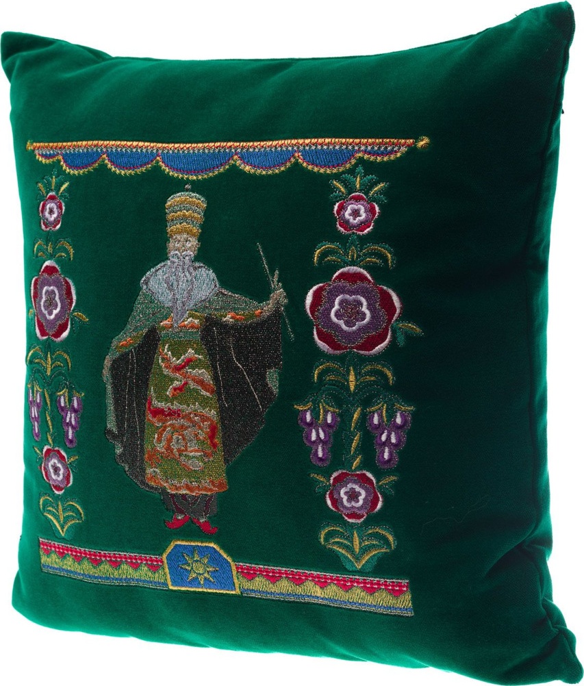 10660415 Торжокские золотошвеи Подушка диванная "Маг" бархат Разм. 40*40 Мод. 906 Бархат 