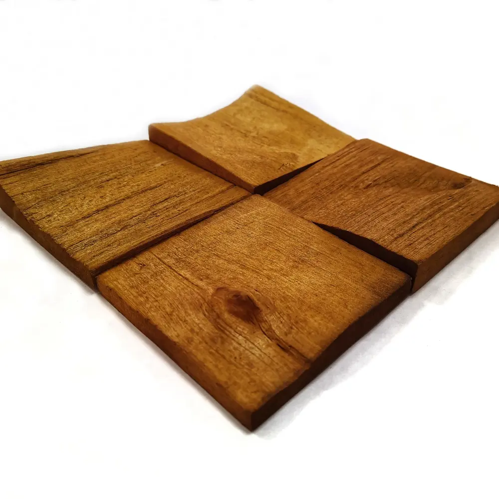 3D мозаика деревянная Arabesco цвет тик 80x80 мм 72 шт. 0.5 м² 85666536 STLM-2052847  - Вид №4