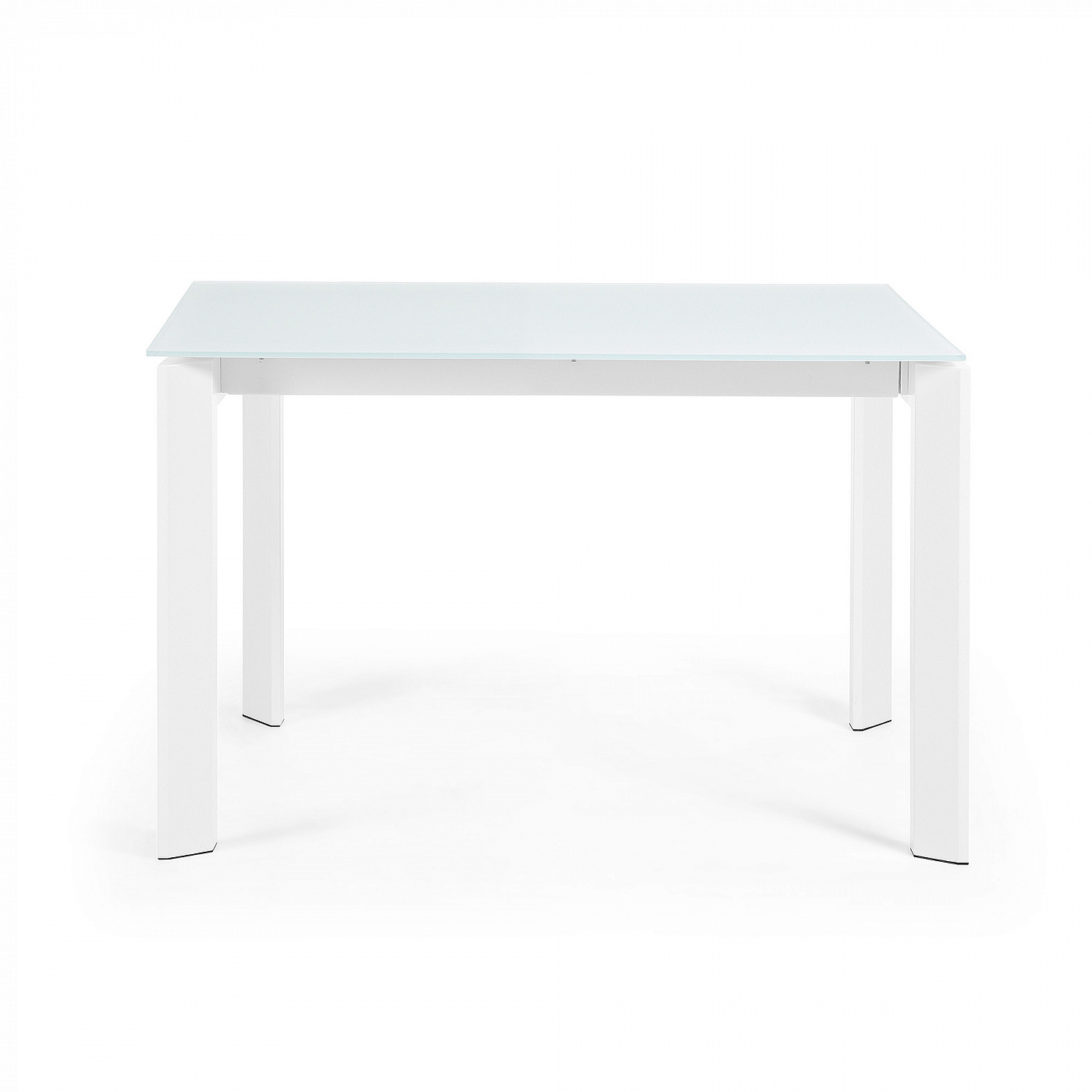 045448 Стол обеденный Atta 120(180)x80 белое стекло La Forma Axis