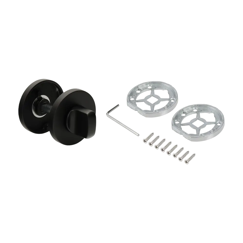 Завертка дверная KREAFORTA WCR2 алюминий цвет черный STLM-2004319 - Вид №1
