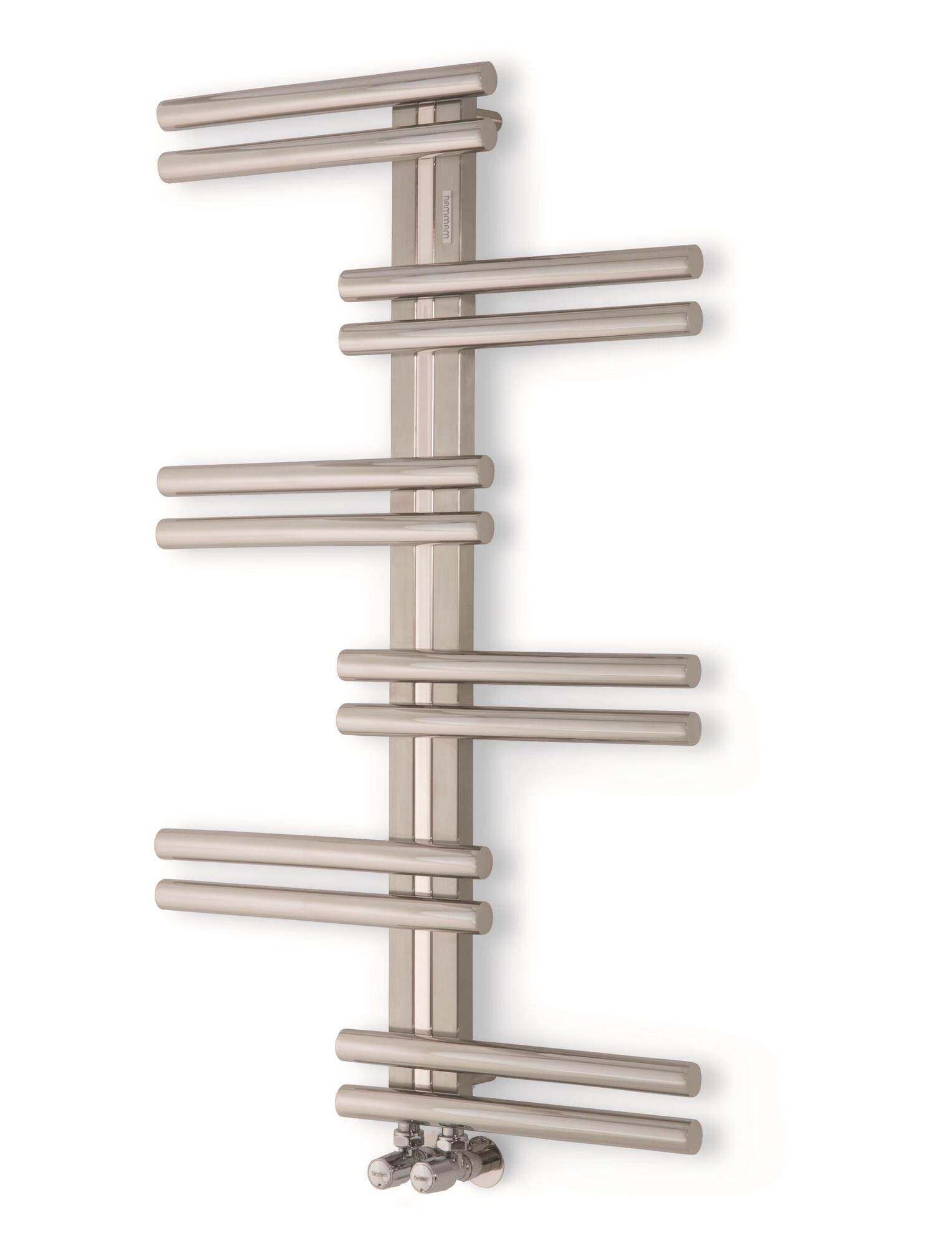 Полотенцесушитель Hammam UNO Stainless steel  комбинированный; электрический или водяной Сталь  - Вид №19