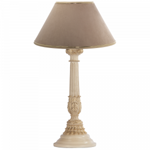 32022,34013 Настольная лампа Колонна Испанская Айвори Карамель BOGACHO