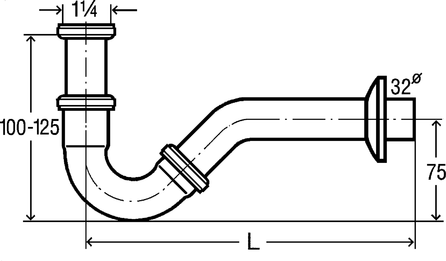 Канализационная арматура  Сифоны для умывальников и биде  Трапы для биде VIEGA 124 663 Модель 5535 Santreyd  - Вид №2