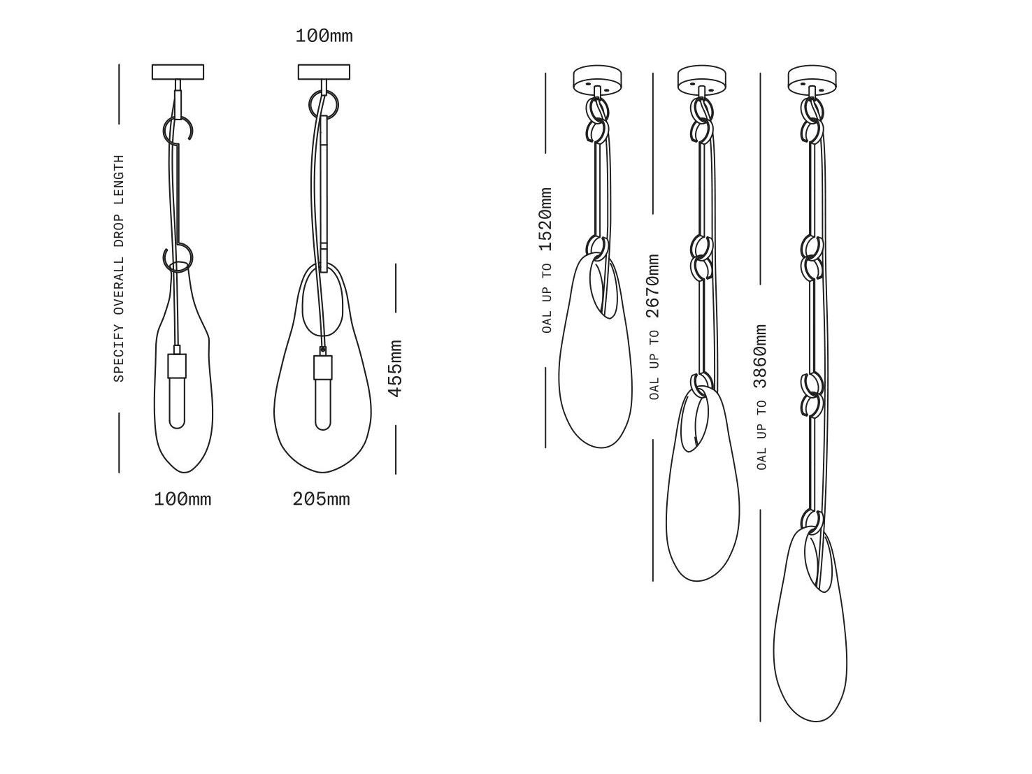 Подвесной светильник из латуни и выдувного стекла SkLO Hold ARCH-00102135 - Вид №8