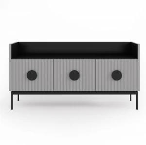 Комод светло-серый с 3 дверцами Uno BRAGIN DESIGN LIVING 00-3974665 Серый