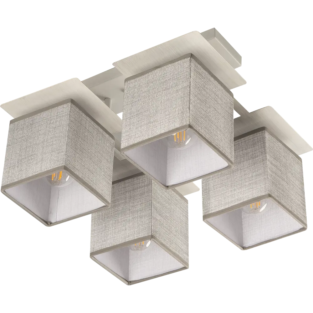 Потолочная люстра Escada Grey с тканевыми плафонами, 4 лампы 89195517 STLM-0079718 - Вид №3