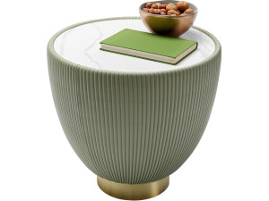 Круглый мраморный журнальный столик