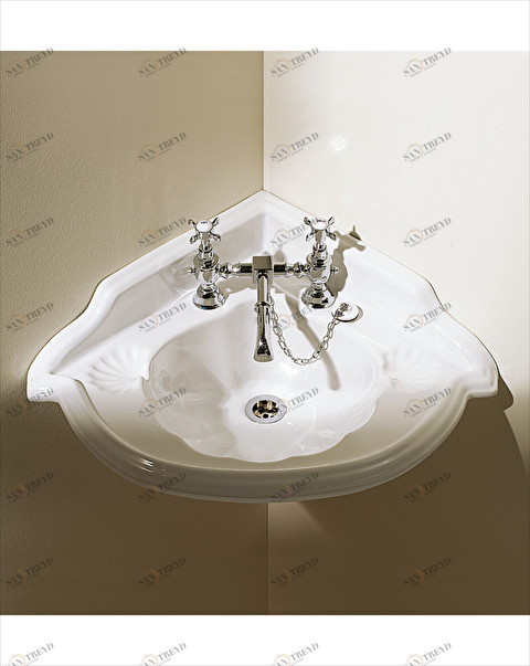 LAOXF Подвесная раковина настенная овальная Devon&Devon  белая 