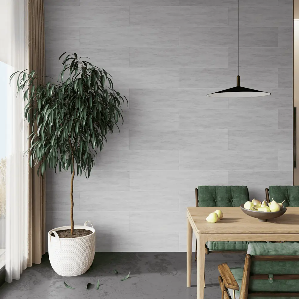 Панель ПВХ KREAFORTA Флоэма серый 1200x250x10 мм 1.2 м² (4 шт.) STLM-2130891 - Вид №5