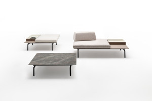 Модульная скамья со спинкой