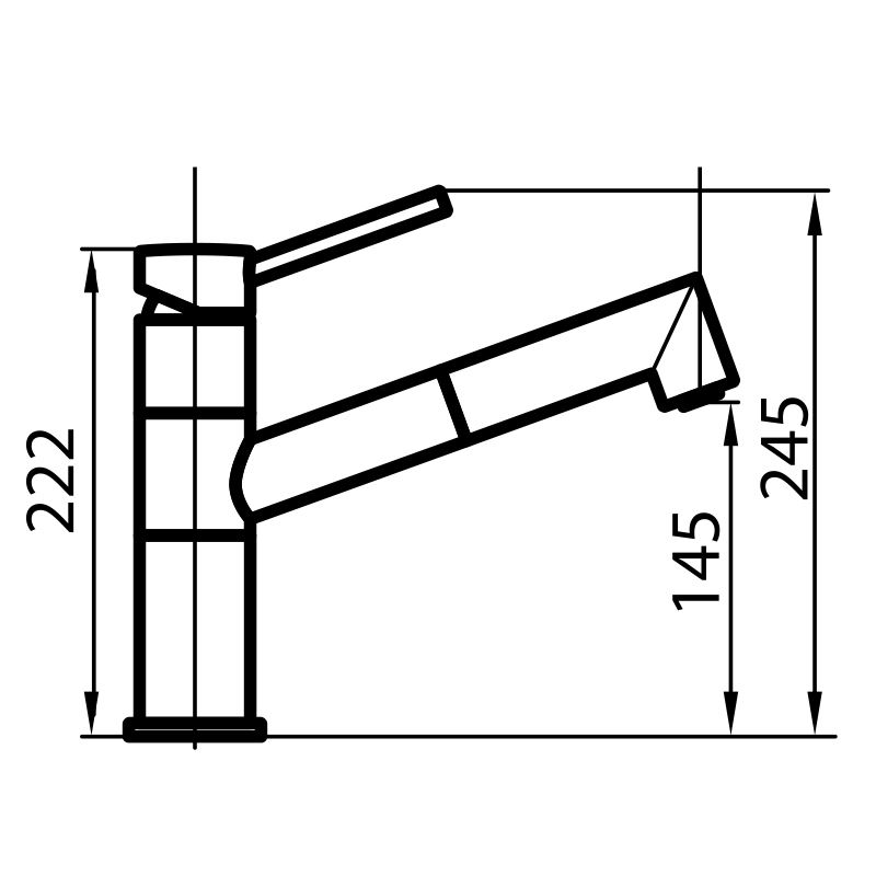 8459000 смеситель F2000 - Basso 8459000 Fosterspa  - Вид №1