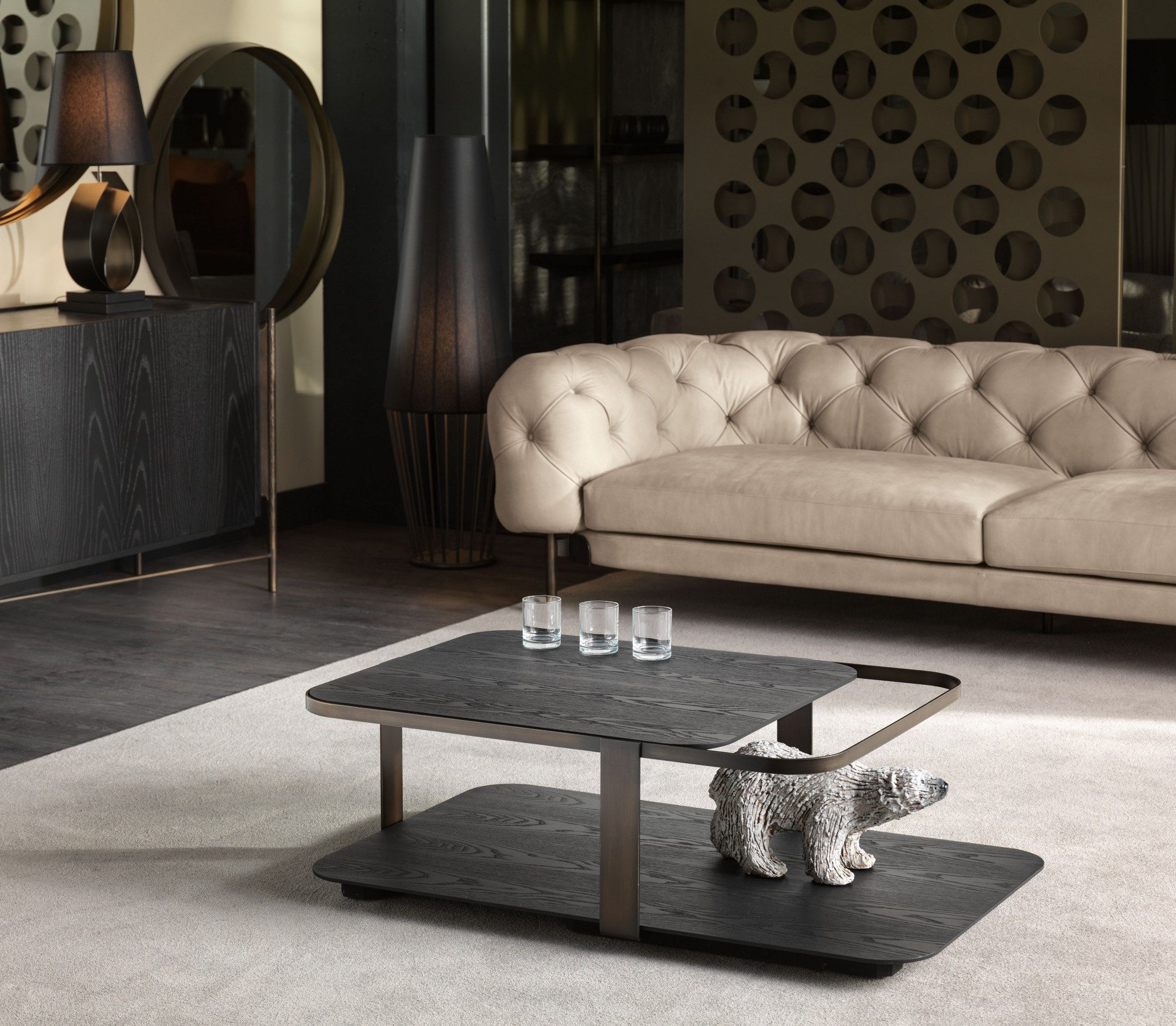 Низкий деревянный журнальный столик Cantori Montecarlo ARCH-00136248 - Вид №3