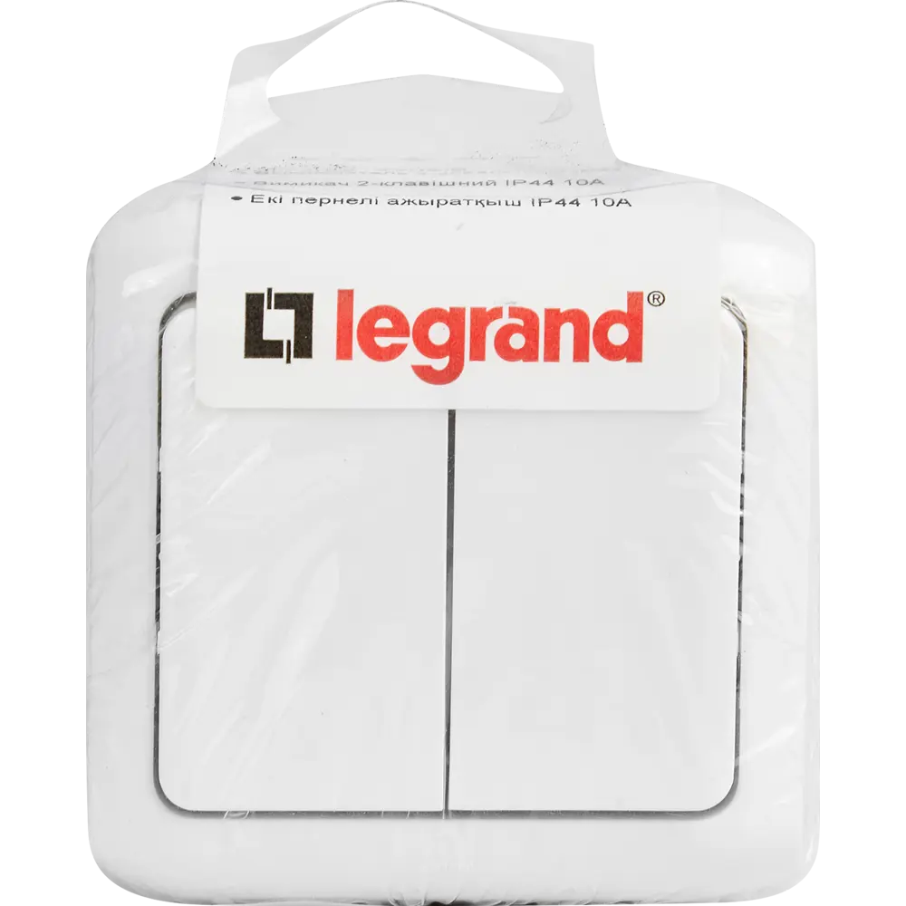 Выключатель накладной 2 клавиши Legrand Quteo IP44 10А 250В цвет белый STLM-2170539 - Вид №4