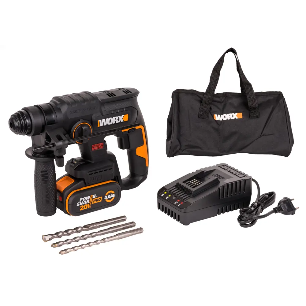 WORX WX381.1 - аккумуляторный перфоратор с бесщеточным двигателем 85471277 STLM-0062911 - Вид №1