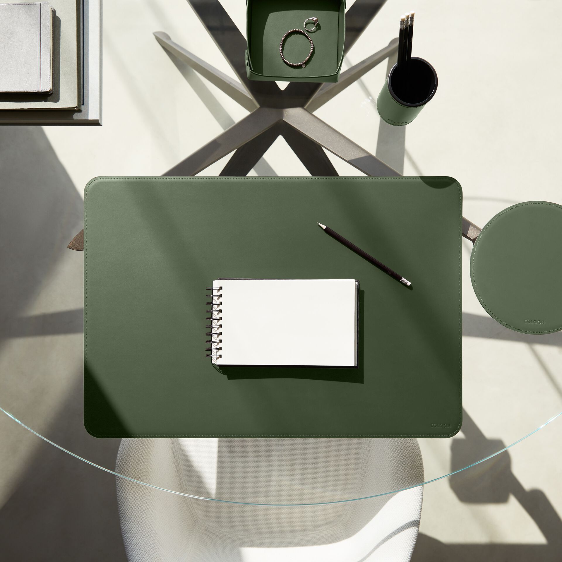 Регенерированный кожаный круглый коврик для мыши EGLOOH ATLANTE ARCH-00149473 - Вид №15