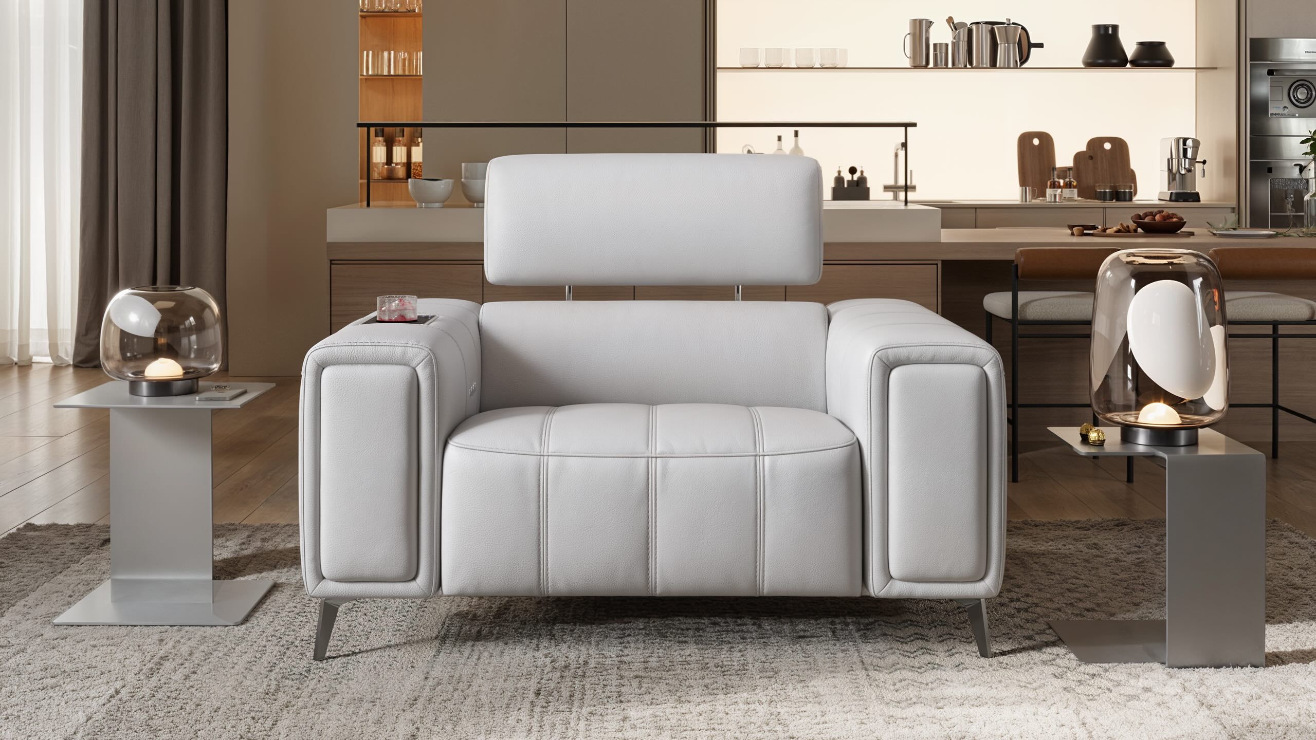 Кожаное кресло для домашнего кинотеатра Sofanella Linera ARCH-00019610 - Вид №1