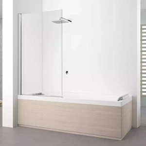 Novellini. Шторка на ванну 85x150 см 1V с хромированным профилем YOUNG 2.0